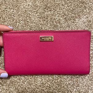 Kate Spade Slim Bifold Wallet - Pink